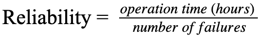 how to calculate reliability