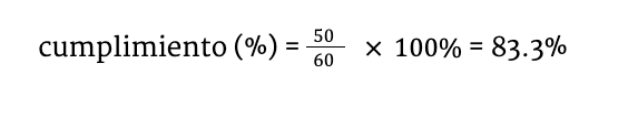 cumplimiento formula